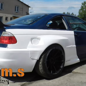 BMW E46 Coupe Version 2 Wide Rear Quarters/ Fender Flares - E46