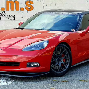Chevrolet Corvette C6 front lip in carbon fiber or fiberglass for Z06, ZR1, and Base models.