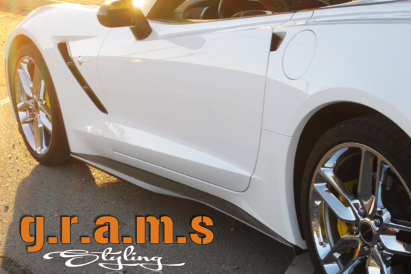 Chevrolet Corvette C7 Side Skirt Extensions | Fits OEM Side Trim - C7