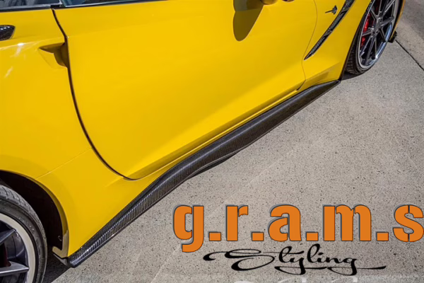 Chevrolet Corvette C7 Side Skirt Extensions | Fits OEM Side Trim - C7