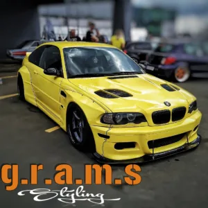 BMW E46 coupe M3 style Lightweight Vented Bonnet  / hood - E46