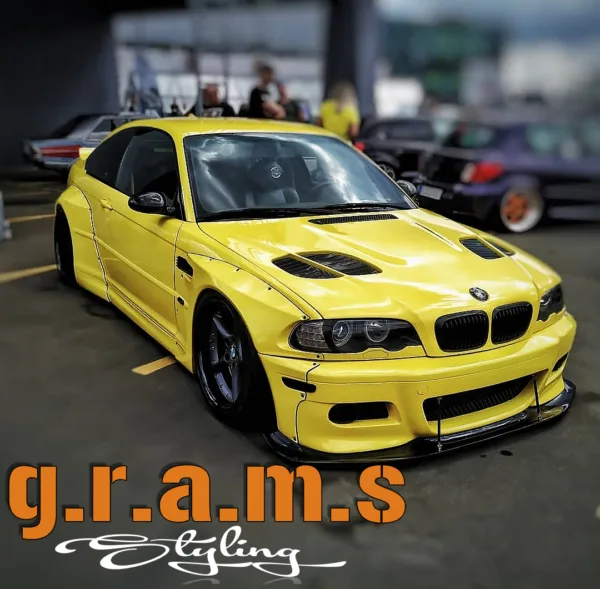 BMW E46 coupe M3 style Lightweight Vented Bonnet  / hood - E46