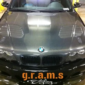 BMW E46 coupe M3 style Lightweight Vented Bonnet  / hood - E46