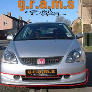 Civic MK7 Front Lip Type R Style 2001-2005 - Civic