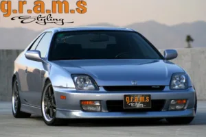 Honda Prelude MK5 front bumper lip carbon fiber