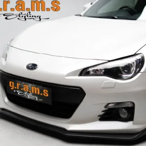 Subaru BRZ STI style front bumper lip carbon fibre fitted front view