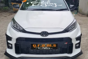 Toyota GR Yaris XP210 Carbon Fiber Front Bumper Lip Grams Styling
