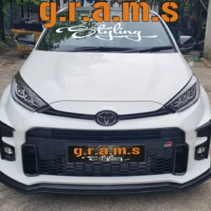 Toyota GR Yaris XP210 Carbon Fiber Front Bumper Lip Grams Styling
