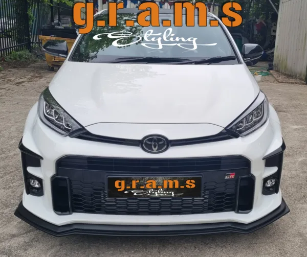 Toyota GR Yaris XP210 Carbon Fiber Front Bumper Lip Grams Styling