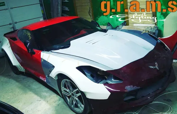 Chevrolet Corvette C7 Wide Body Front Fender Flares Chevrolet Corvette C7 Wide Body Front Fender Flares - C7