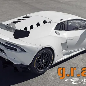 Lamborghini Huracan Super Trofeo-Style Rear Bumper | Carbon/ Fibreglass - Huracan