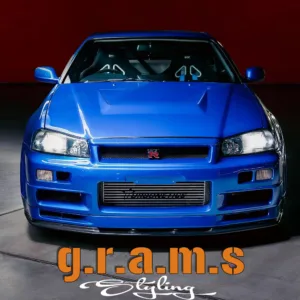 Nissan Skyline GT-R R34 carbon fiber hood lightweight racing bonnet aftermarket replacement